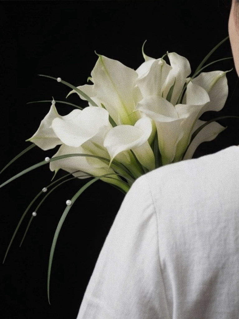 Still Waters — White Calla Lily Bridal Bouquet