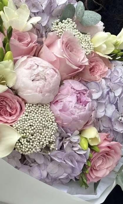 Lavender Letter — Purple Flower Bouquet