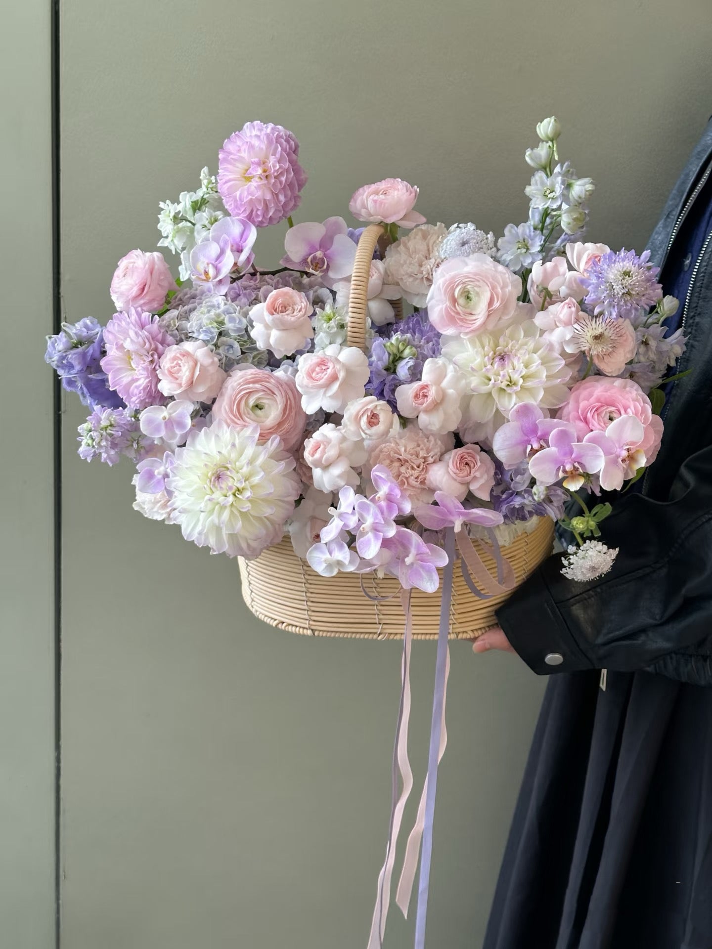 Lavender Dusk — Purple Flower Basket