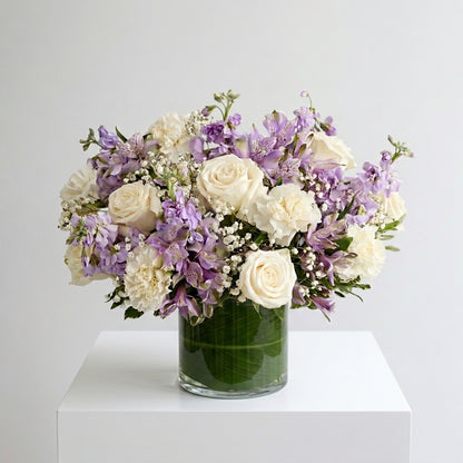 Violet Hour — Purple Flower Vase Arrangement