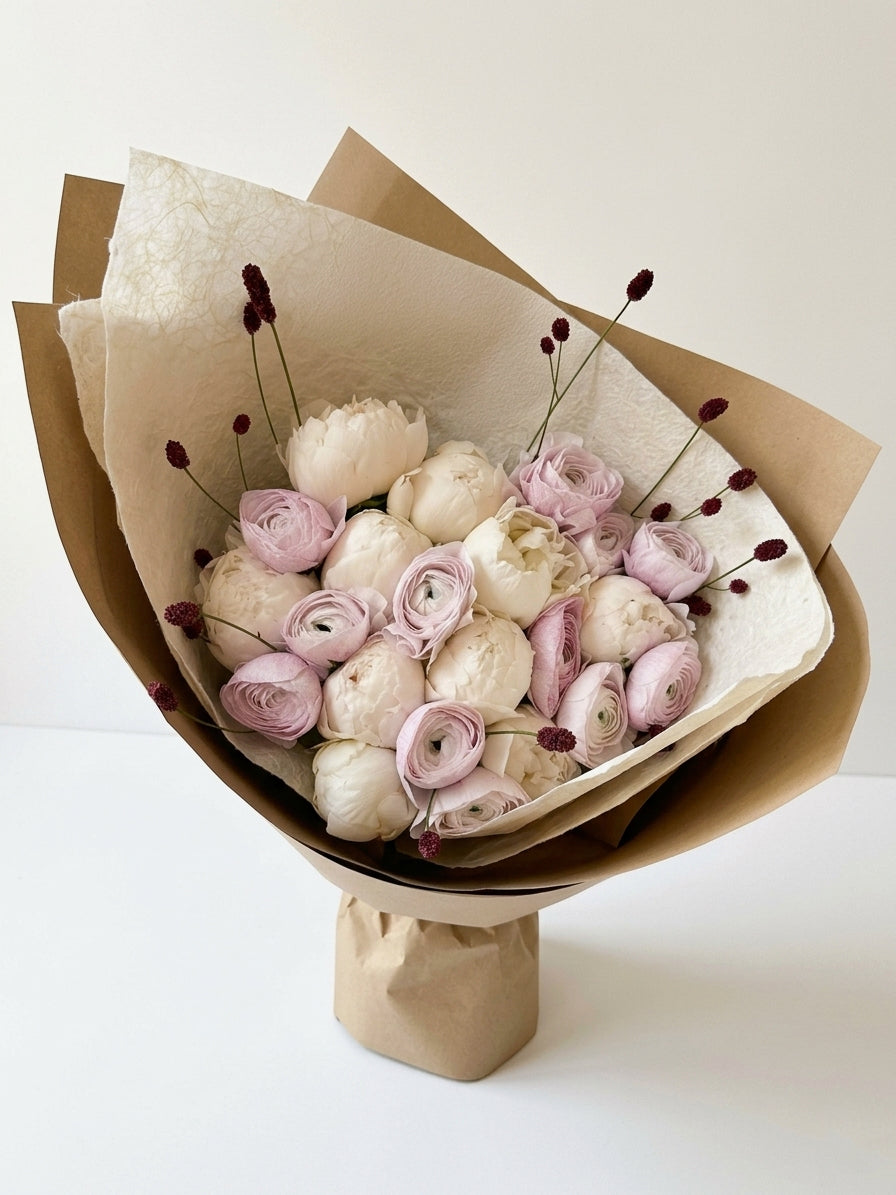 Quiet Bloom — Champagne Ivory Bouquet