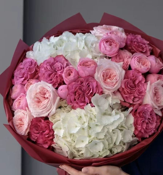 Lilac Morning — Lavender & White Bouquet